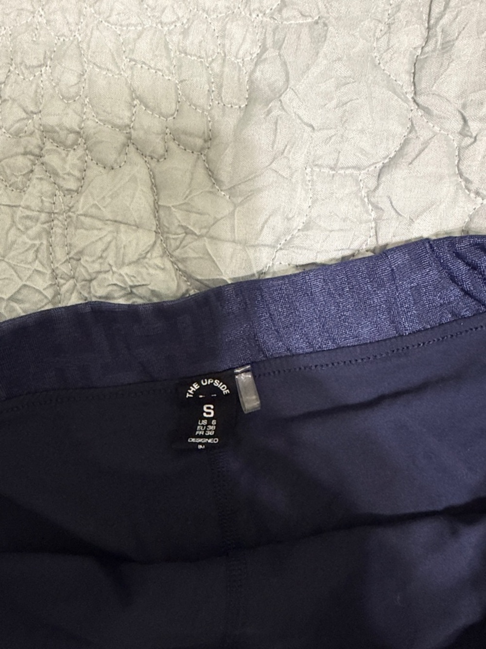 NWOT - the Upside Textured Navy Blue Skort - Picture 3 of 4